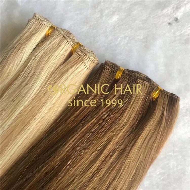 Customized piano highest quality cuticle intact hand tied wefts A169